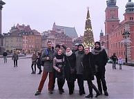 Zwiedzanie warszawskiej Starówki razem z uczniami Lwowskiej Szkoły Reklamy