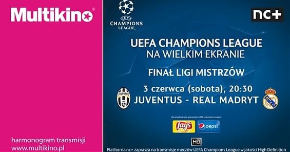 Finał Ligi Mistrzów, Real Madryt - Juventus Turyn, Konkurs Multikino